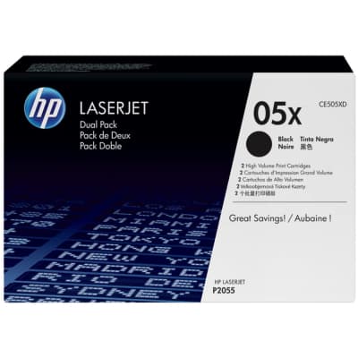 Картридж HP LJ  05XD P2055d/2055dn (2шт*CE505X) (CE505XD)