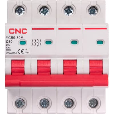 Автоматичний вимикач CNC YCB9-80M 4P C50 6ka (NV821648)