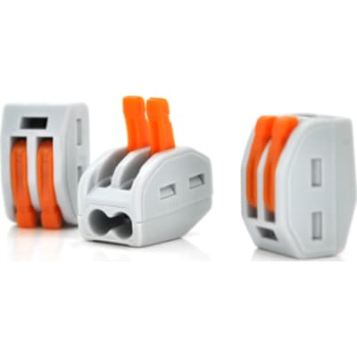 З'єднувач кабелю 2-pin аналог WAGO K222-412, 50штпак Voltronic (WAGO222-412/50)