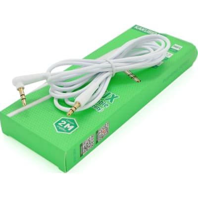 Кабель мультимедійний 3.5mm M to 3.5mm M 2.0m white iKAKU (YT-AUXGJ(M)/(M)-KSC-522-W)