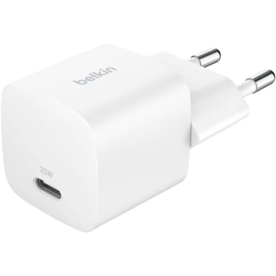 Зарядний пристрій Belkin USB-C PD25W PPS white (WCA012KQWH)
