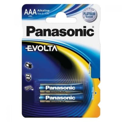 Батарейка Panasonic AAA LR03 Evolta * 2 (LR03EGE/2BP)