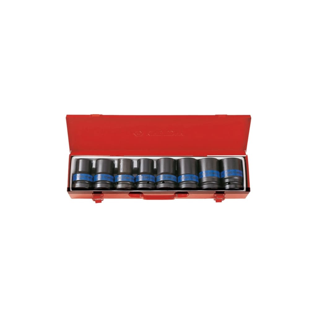 Набір торцевих головок KING TONY 1" ударних подовжених 24-41 мм 8 шт. (8408MP)