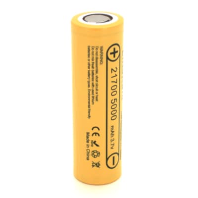 Акумулятор 21700 5000mah, (4700-5100mah) 15A, 3.7V(2.5-4.2V), Yellow Liitokala (Lii-50E / 23384)