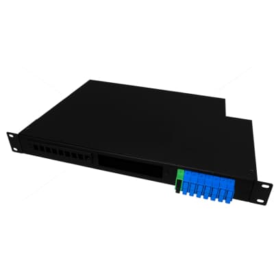 Патч-панель оптична 1U-24 з касетою Crosver (FOB 19/1-332/32-1-24 (black))