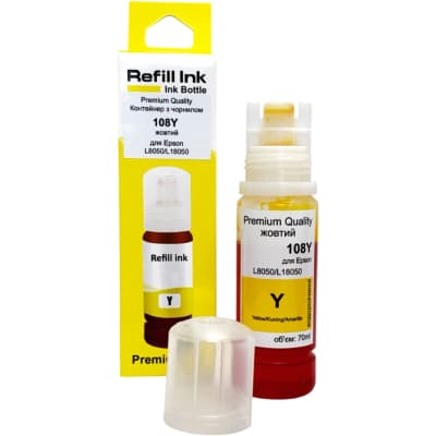 Чорнило Premium Quality Epson 108 70мл Yellow (70264906)
