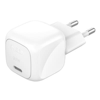Зарядний пристрій Belkin USB-C PD30W PPS white (WCA008KQWH)