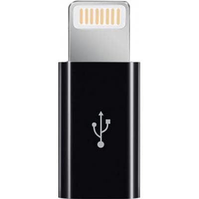 Перехідник Micro USB to Lightning black XoKo (XK-AC030-BK)