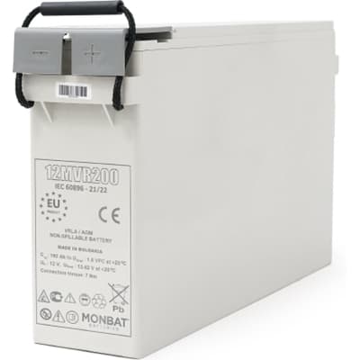 Батарея до ДБЖ MONBAT 12V-200Ah, AGM FRONT TERMINAL (12MVR200)