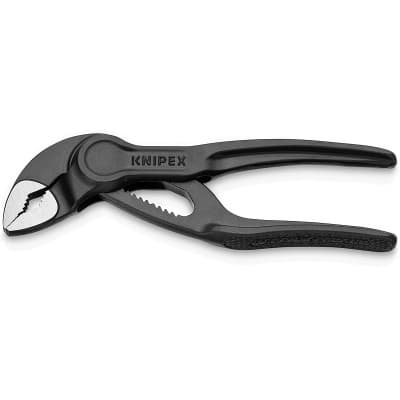 Кліщі KNIPEX COBRA XS переставні з фіксатором, 28 мм (1"), под ключ 24 мм, L-100 мм, Cr-V (87 00 100)