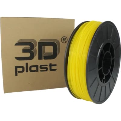 Пластик для 3D-принтера 3Dplast PLA 1.75мм, 0.85кг, transparently-yellow (3DPLA17508CYL)