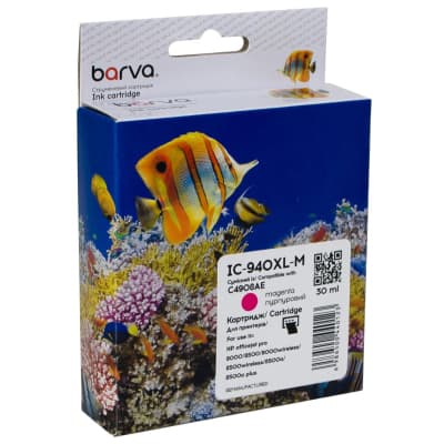Картридж Barva HP 940XL (C4908AE) 1400 c, Magenta (IC-940XL-M)
