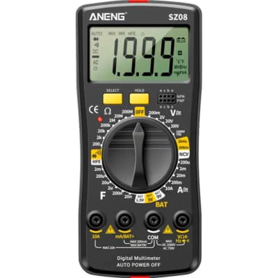 Цифровий мультиметр ANENG SZ08, V, A, R, C, T, F, функція hFE (SZ08)