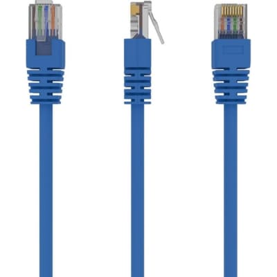 Патч-корд UTP Cablexpert (PP12-3M/B) cat.5Е, литий, 50u штекер із засувкою, 3м, синій