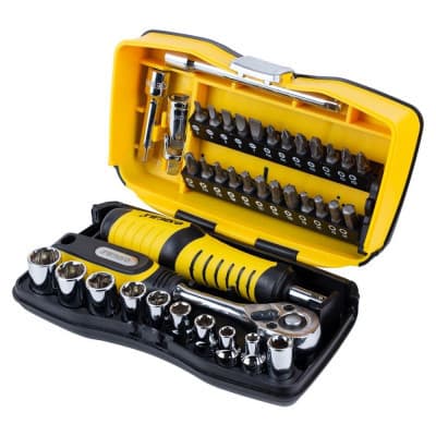 Набір інструментів Sigma насадок торцевих та біт 1/4" 39шт CrV (6003571)