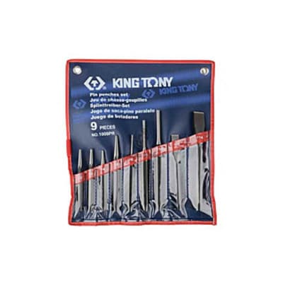 Набір інструментів KING TONY 9 шт. виколотки, зубила, керни (1009PR01)