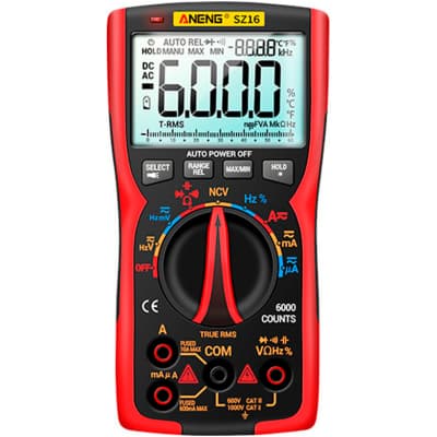 Цифровий мультиметр ANENG SZ16, V, A, R, C, T, F (SZ16)