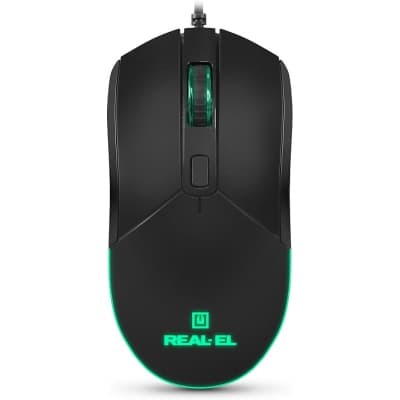 Мишка REAL-EL RM-515 USB Black (EL123200059)