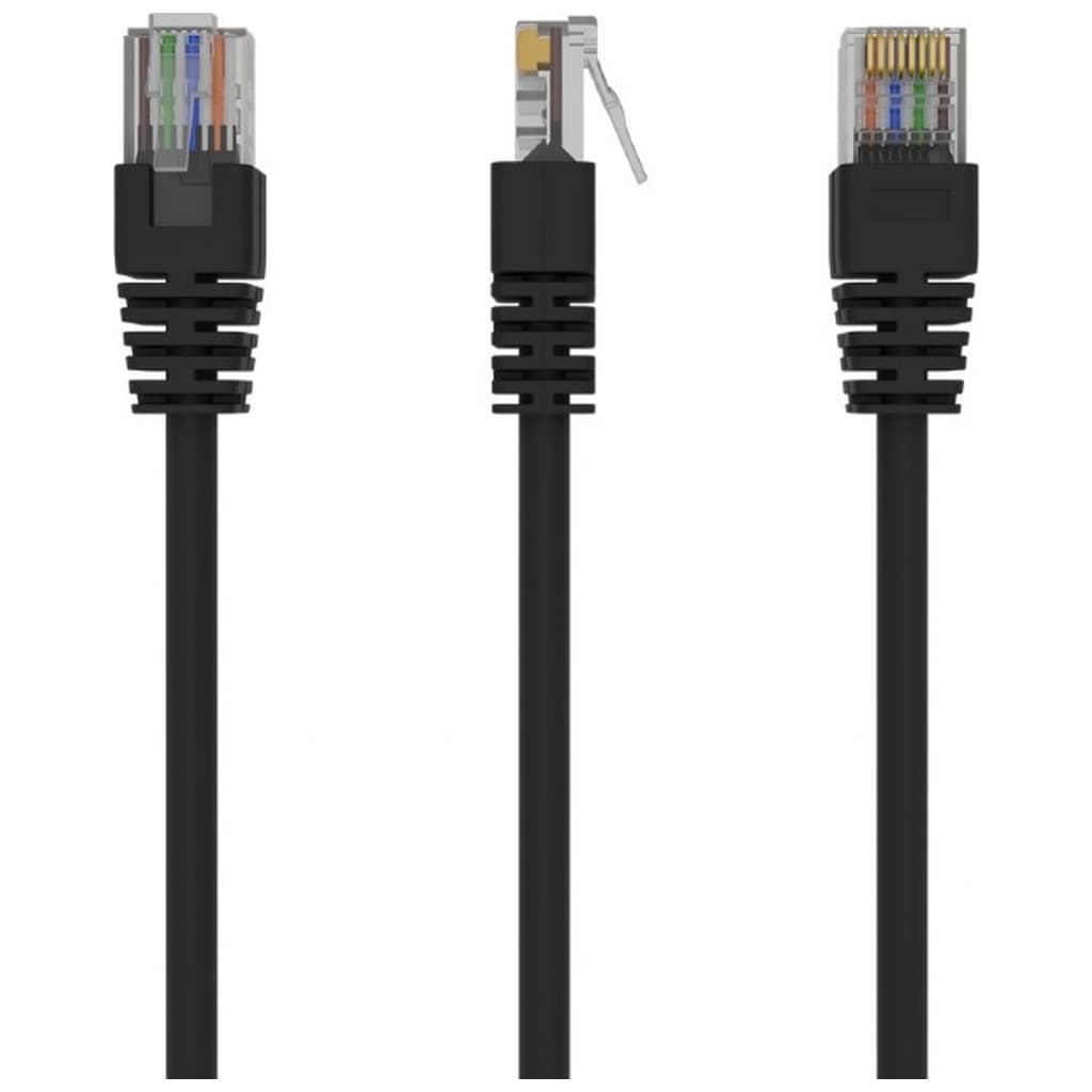 Патч-корд 3м UTP cat 5е CCA Cablexpert (PP12-3M/BK)