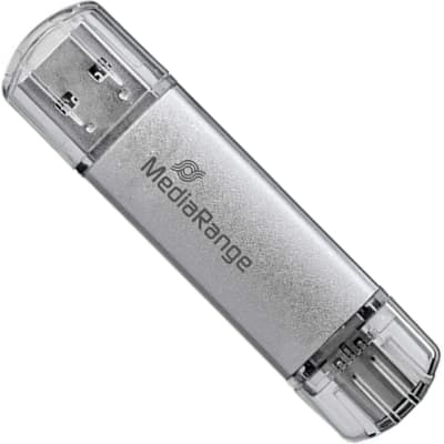 USB флеш накопичувач Mediarange 128GB Silver USB 3.0 / Type-C (MR938)