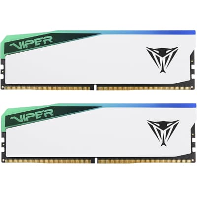 Модуль пам'яті для комп'ютера DDR5 32GB (2x16GB) 6600 MHz Viper Elite 5 RGB Patriot (PVER532G66C36KW)