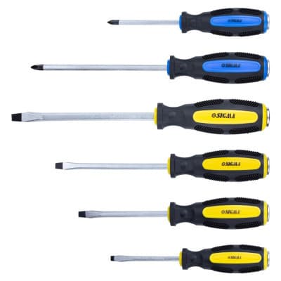 Набір викруток Sigma ударних 6шт CrV (4001111)