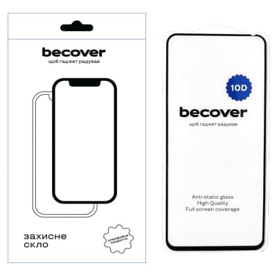 Скло захисне BeCover Tecno POVA 5 (LH7n) 10D Black (711825)