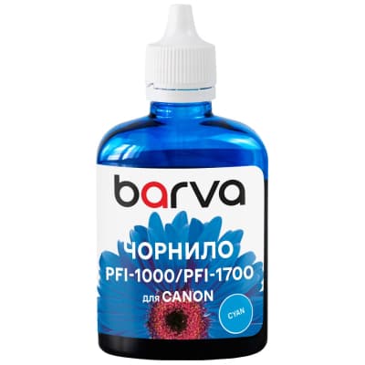 Чорнило Barva Canon PFI-1000/PFI-1700 100ml C, pigment (C1700-975)