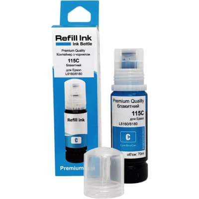 Чорнило Premium Quality Epson 115 70мл Cyan C13T0 C13T07D24A (70264909)