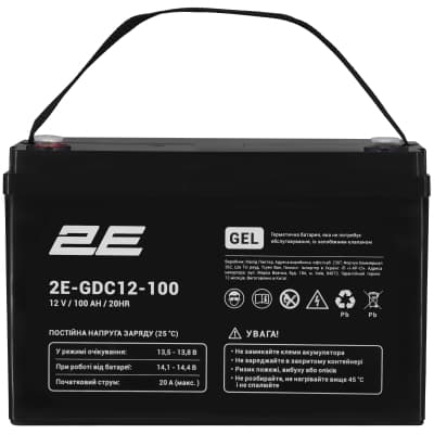 Батарея до ДБЖ 2E 2E-GDC12-100 12V 100Ah (2E-GDC12-100)