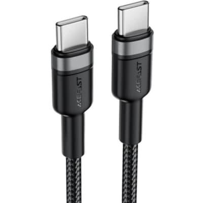 Дата кабель USB-C to USB-C 1.2m 60W black Acefast (6974316285137)