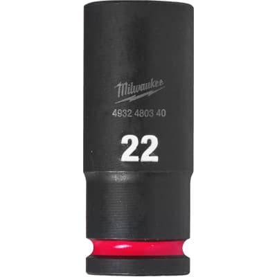 Торцева головка Milwaukee ShW 1/2" 22 мм, довга (4932480340)