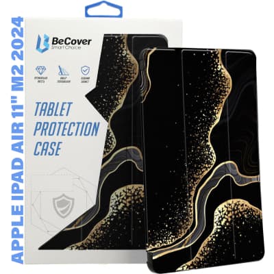 Чохол до планшета BeCover Smart Case Apple iPad Air 11" M2/M3 (2024/2025) Black Abstraction (711598)