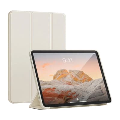 Чохол до планшета BeCover Tri Fold Soft TPU Silicone Apple iPad Pro 13" M4 2024 Beige (711751)