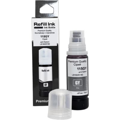Чорнило Premium Quality Epson 115 70мл Gray C13T07D54A (70264910)