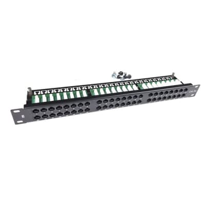 Патч-панель 19" 48хRJ-45 UTP 1U cat. 5e з організатором кабеля Eserver (WT-2264-CAT.5E)