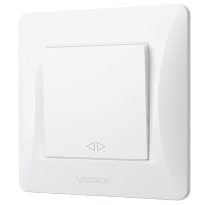 Перемикач Videx BINERA 1кл проміжний білий (VF-BNSW1)