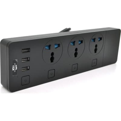 Мережевий фільтр живлення Voltronic TВ-Т11, 3роз, 3*USB Black (ТВ-Т11-Black)