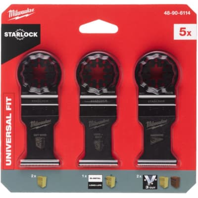 Полотно Milwaukee набір для реноватора, по деревині - 5шт (48906114)