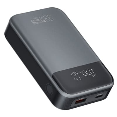 Батарея універсальна XO 10000mAh, PD/30W, QC/22.5W, PPS/33W, black (PR232_Black)