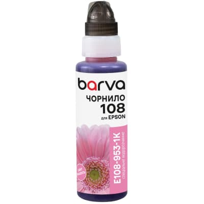 Чорнило Barva Epson 108 100 мл, Light Magenta , флакон OneKey (1K) (E108-953-1K)