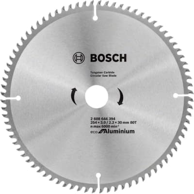 Диск пильний Bosch пиляльний Eco for Aluminium 254x30-80T (2.608.644.394)