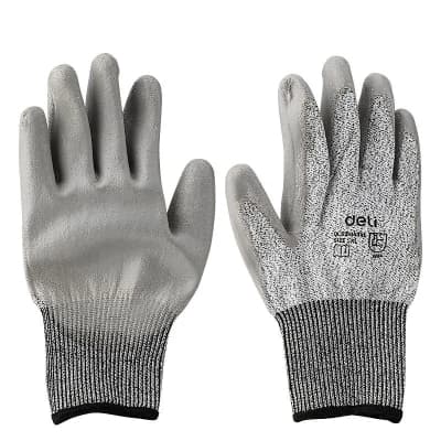 Захисні рукавиці Deli стійкі до порізів XL (EDL521043XL)
