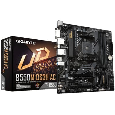 Материнська плата GIGABYTE B550M DS3H AC