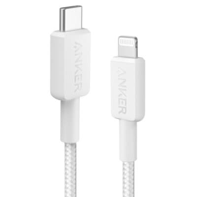 Дата кабель USB 2.0 AM to Lightning 0.9m White Anker (A81B5H21/A81B5G21)