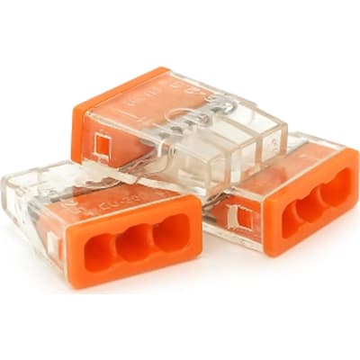 З'єднувач кабелю 3-pin самозажимна аналог WAGO К773-203, 50штпак Voltronic (К773-203)