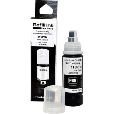Чорнило Premium Quality Epson 115 70мл Photo Black C13T07D14A (70264907)