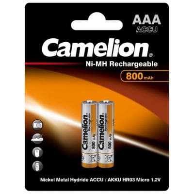 Акумулятор Camelion AAA 800mAh Ni-MH * 2 R03-2BL (NH-AAA800BP2)