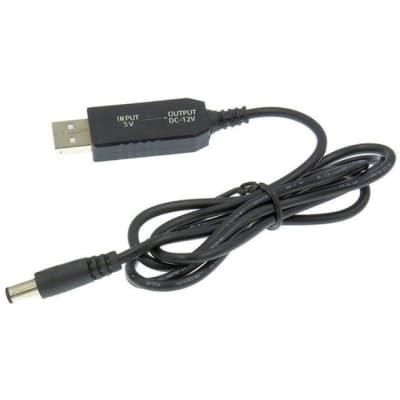Кабель живлення USB to DC 5.5x2.1mm 12V 1.0m Dynamode (DM-USB-DC-5.5x2.1-12V)