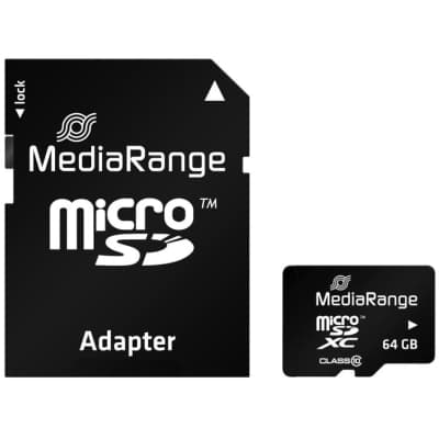 Карта пам'яті Mediarange 64GB microSD class 10 (MR955)
